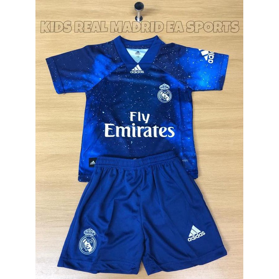 Jersey Baju Obral Kids Anak Kecil Madrid 4Th Ea Sport 19/20 Grade Ori
