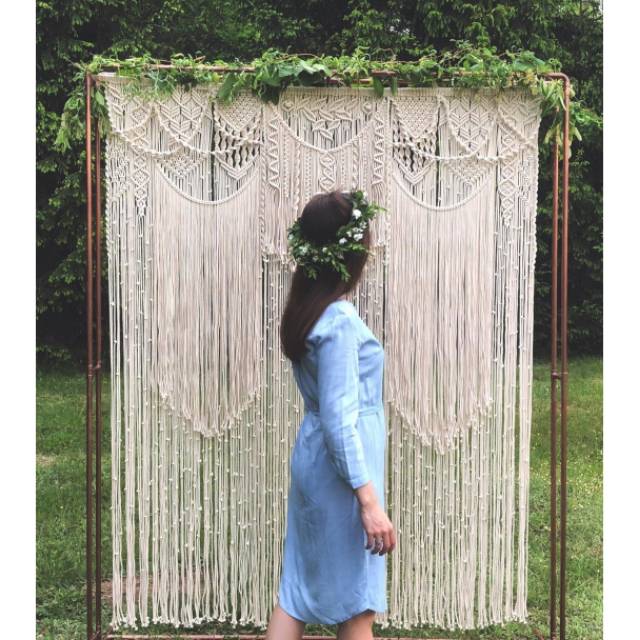 Macrame decor wedding.