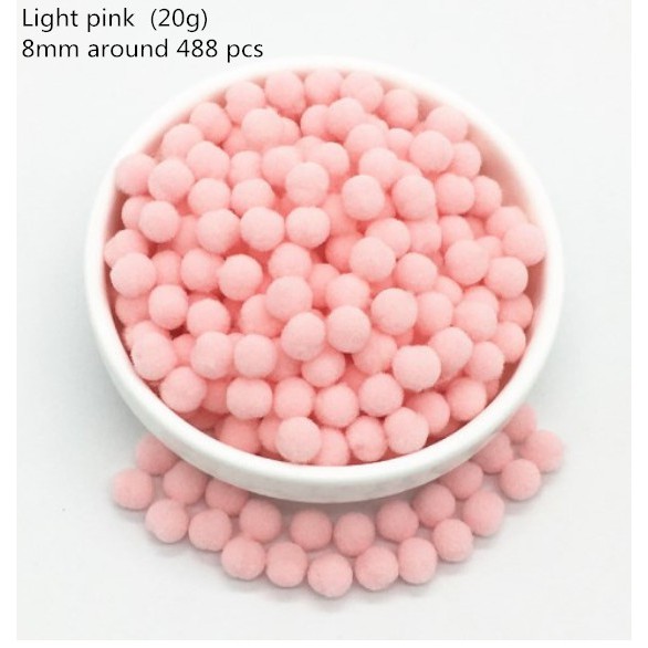 20G 8 / 10 / 15 / 20 / 25 / 30mm Pom-Pom Lembut Untuk Dekorasi Pernikahan