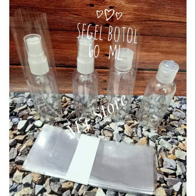 Segel Botol 60 ml / Segel Botol Spray 60ml / Plastik Shrink Botol 60 ml