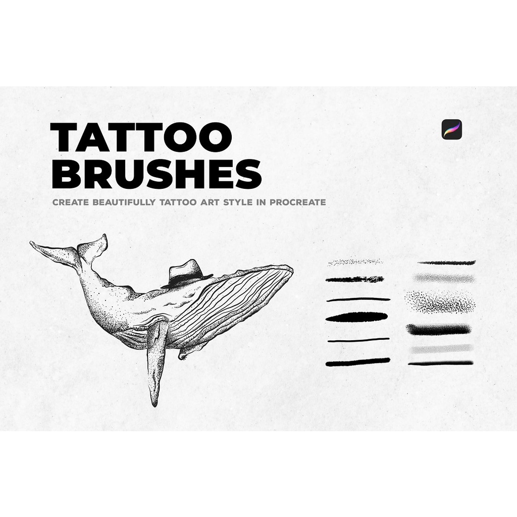 Procreate Brush - 12 Tattoo Art Brushes