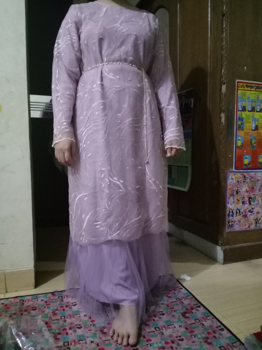 (model Baru) Gamis Geraldine / Bahan Brukat Tile Mutiara/size S-m,l,xl, Xxl/gamis Tile / Gamis Pesta