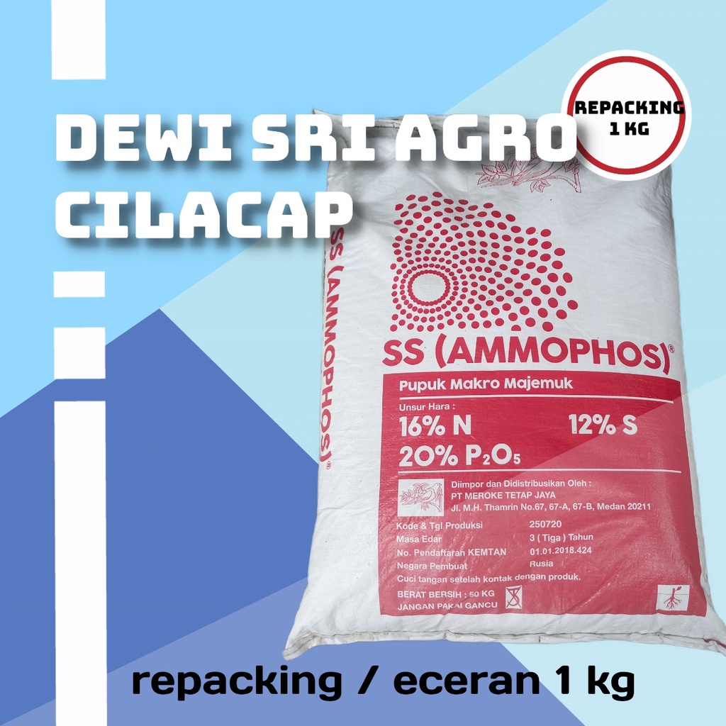 Pupuk SS Ammophos Repacking 1 kg