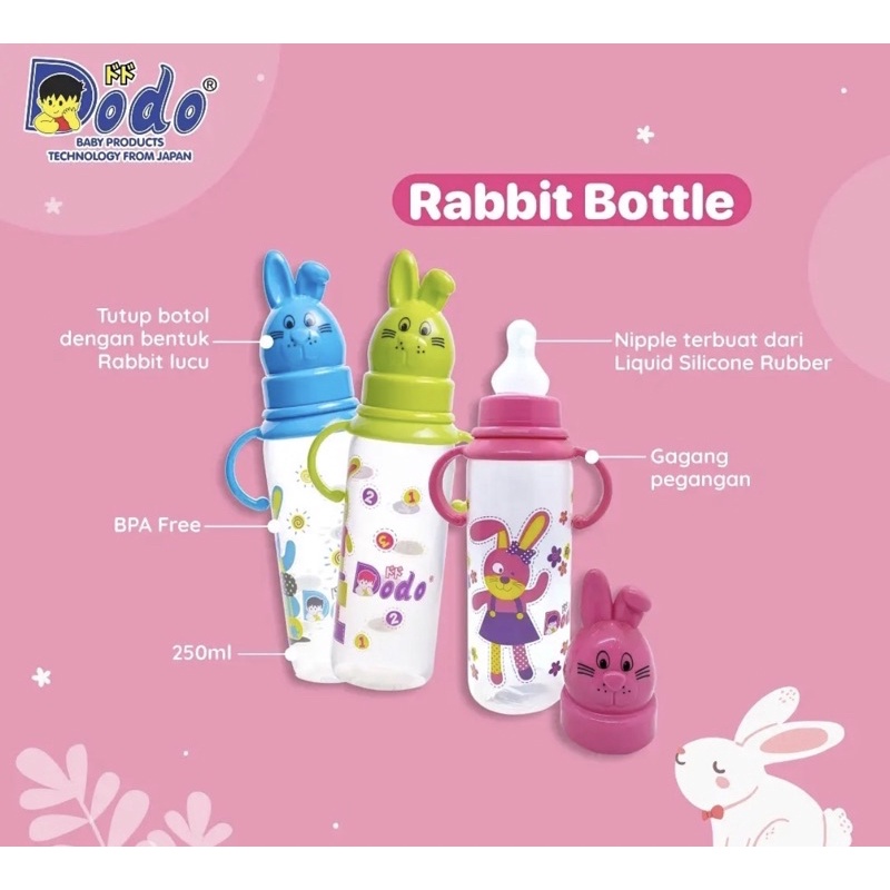 Dodo Rabbit Bottle 8OZ/ 250ml - Botol Susu DBP018