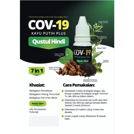 Obat Anosmia Minyak kayu putih Mkpp plus original