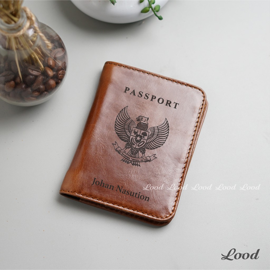 PASSPORT COVER VER.2 - SAMPUL PASSPORT - PASSPORT CASE KULIT  - GRATIS UKIR NAMA