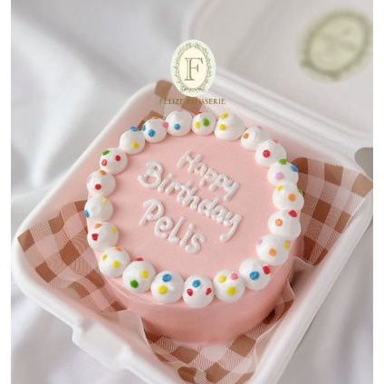 

korean Bento Birthday Lunchbox cake Kue ulang tahun