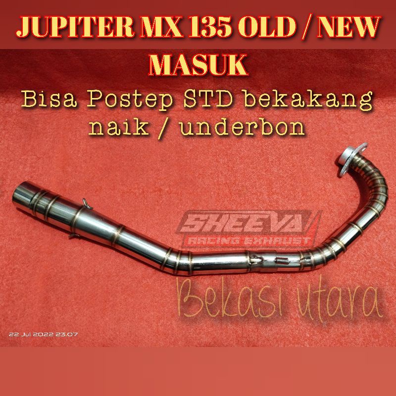 Leher knalpot Jupiter MX new/old full cacing roadrace