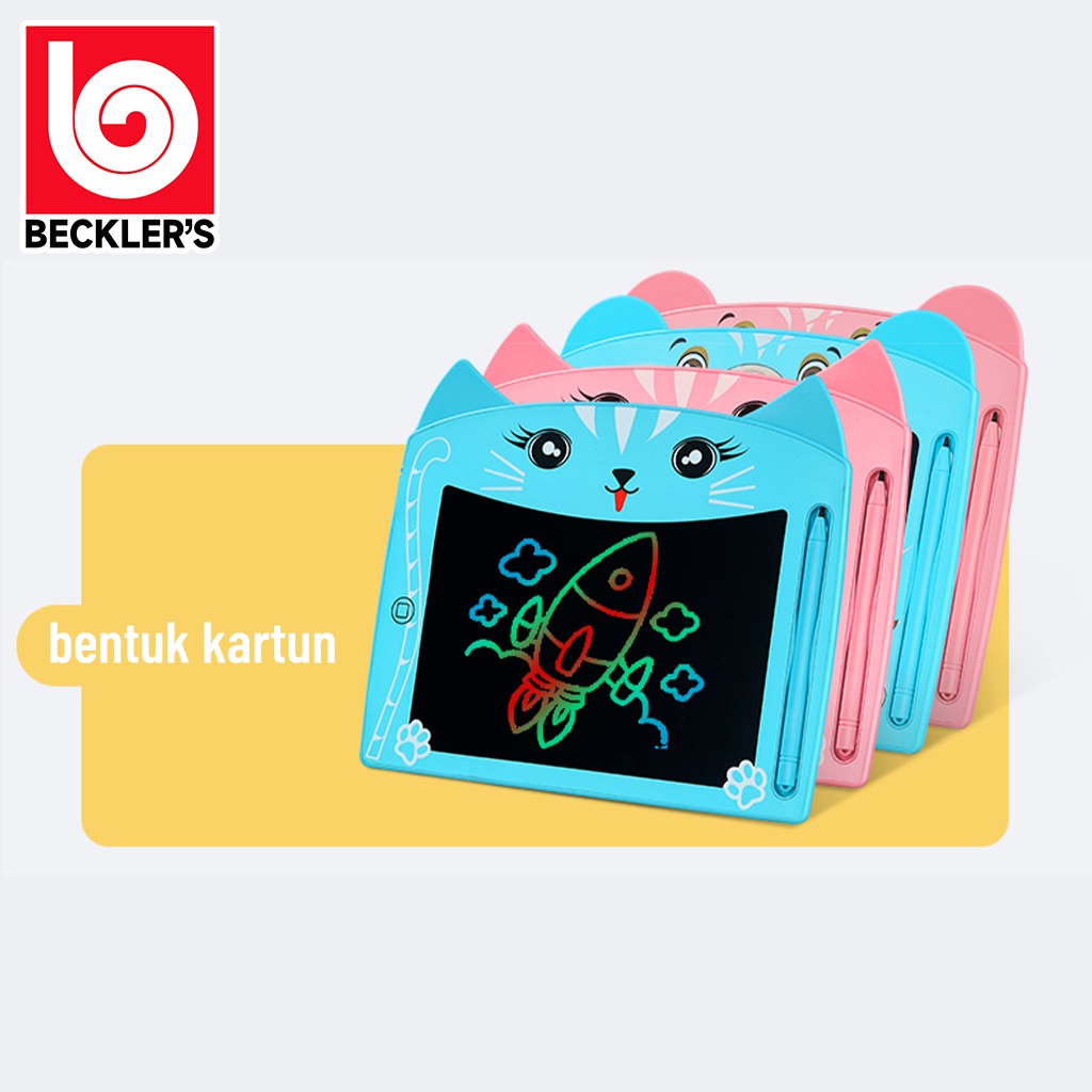 LCD Writing Drawing  Tablet Karakter CAT BEAR/ Papan Tulis Anak Belajar Gambar Mainan Edukasi