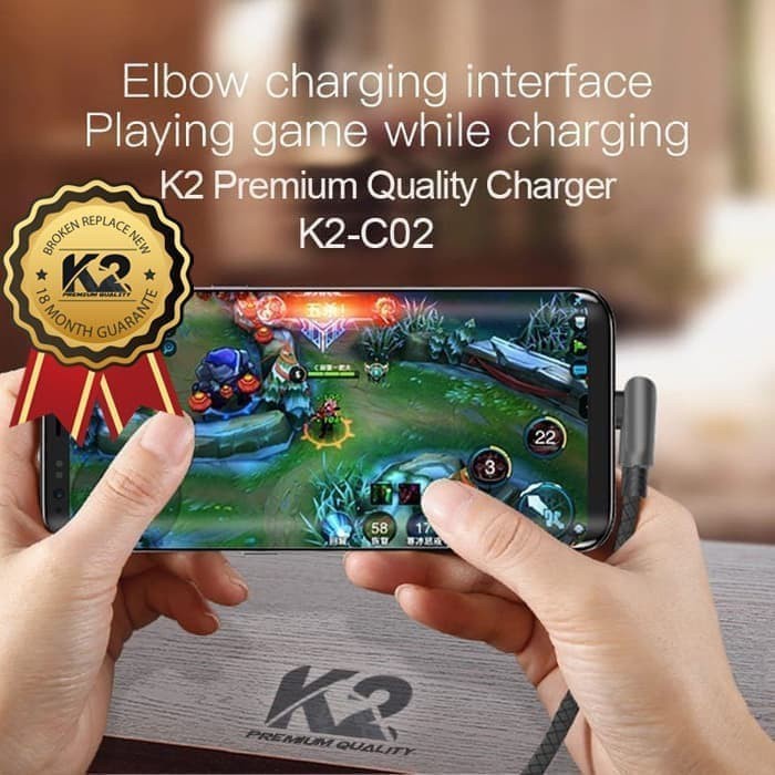 Kabe Data K2 MVP GAMING KC-C02 TYPE C Premium Quality Fast Charging