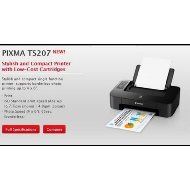 Printer Canon Pixma TS207 (Print Only)