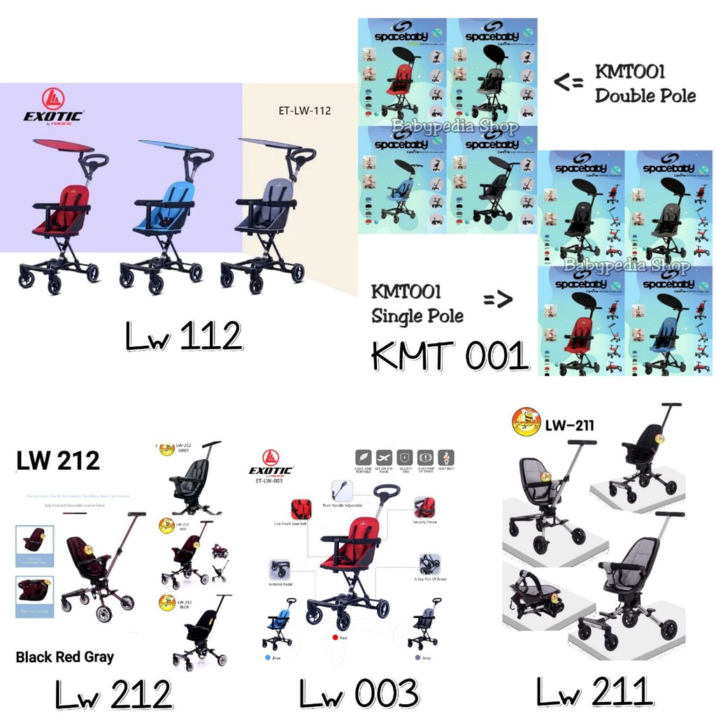 Magic Stroller LW 938/959/979/981/989/999-1/003/112/116/118/133/132/134/211/212/KMT 001 Kereta Doron