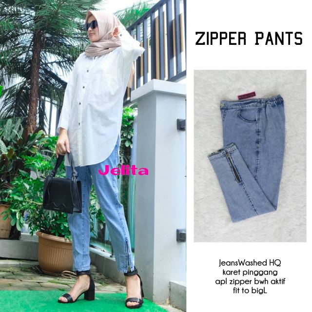 Zipper pants