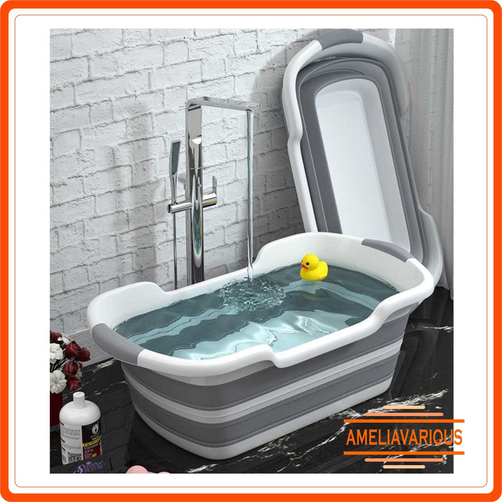 Bak Mandi Bayi Lipat Foldable Bathtub Baby Ukuran 60 x 