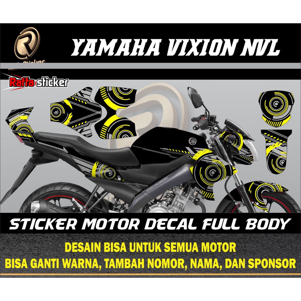 (COD) decal vixion lighting stiker motor vixion 2013 decal vixion nvl stiker motor vixion 2014-2015
