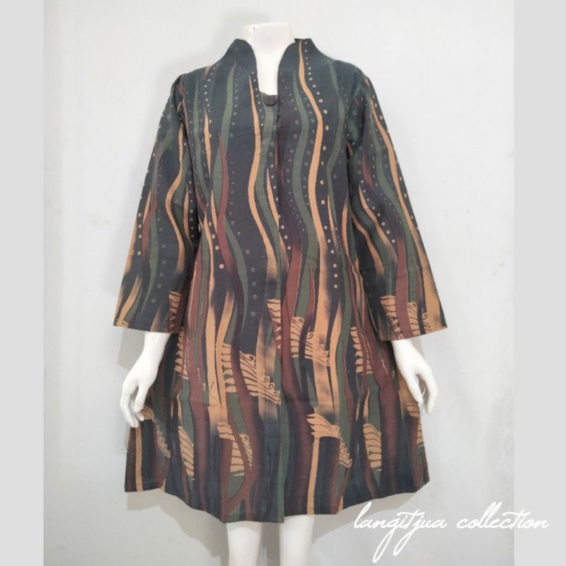 JENAR TUNIK BATIK PREMIUM ASLI SOLO | DRESS BATIK BUSUI FRIENDLY