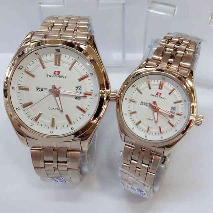 Jual JAM TANGAN SWISS NAVY 5857 COUPLE ORIGINAL Terkini