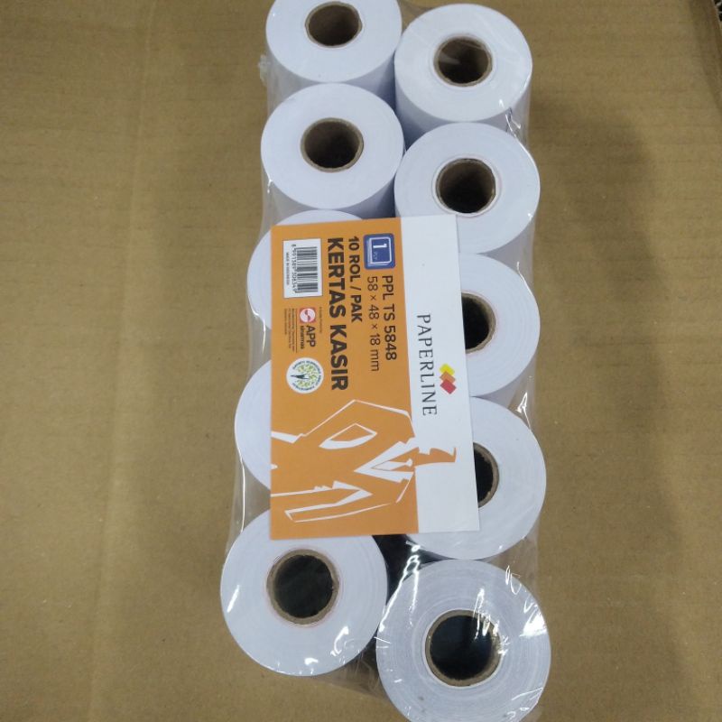 

Telstruk Untuk Kasir 58mm X 48 mm X 18 mm (Harga Per Pak Isi 10 Roll )