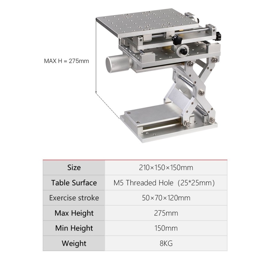 CloudRay Fiber Marking Platform Meja DT Three Dimensional Workstation