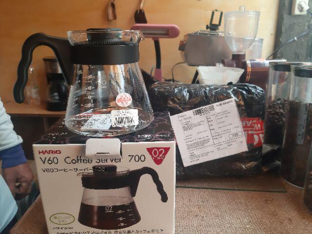 Hario Coffee Server Vcs-02 700ml - Teko Kopi Jug Teh Jepang Kaca V60