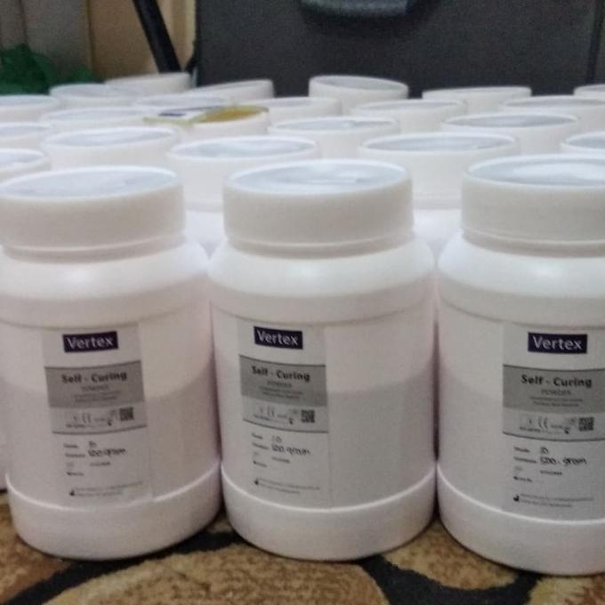 Powder otomatis acrylic Vertex self curing 500 gram