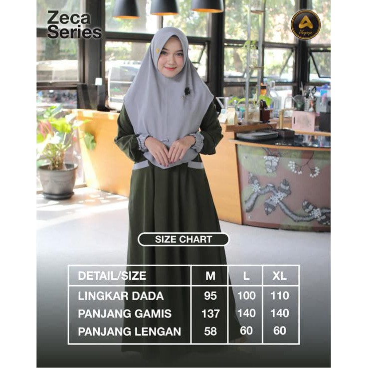 zeca READY STOKK ori by Abysya / gamis set