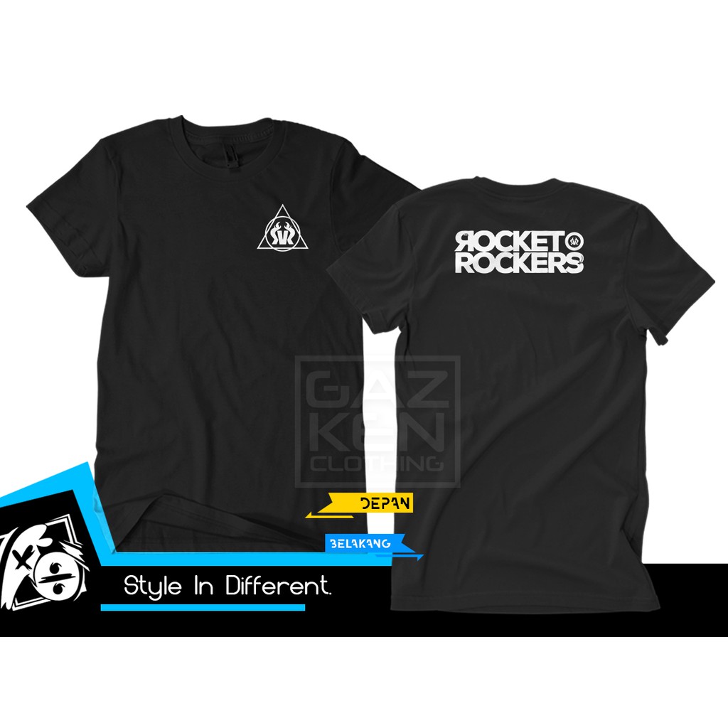 Kaos Baju Distro Rocket Rockers Band Musik Katun Combed 30s -Gazken-
