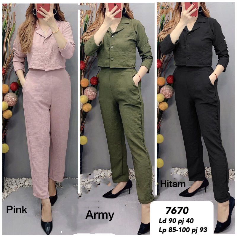 Setelan crinkle airflow IMPORT 7670