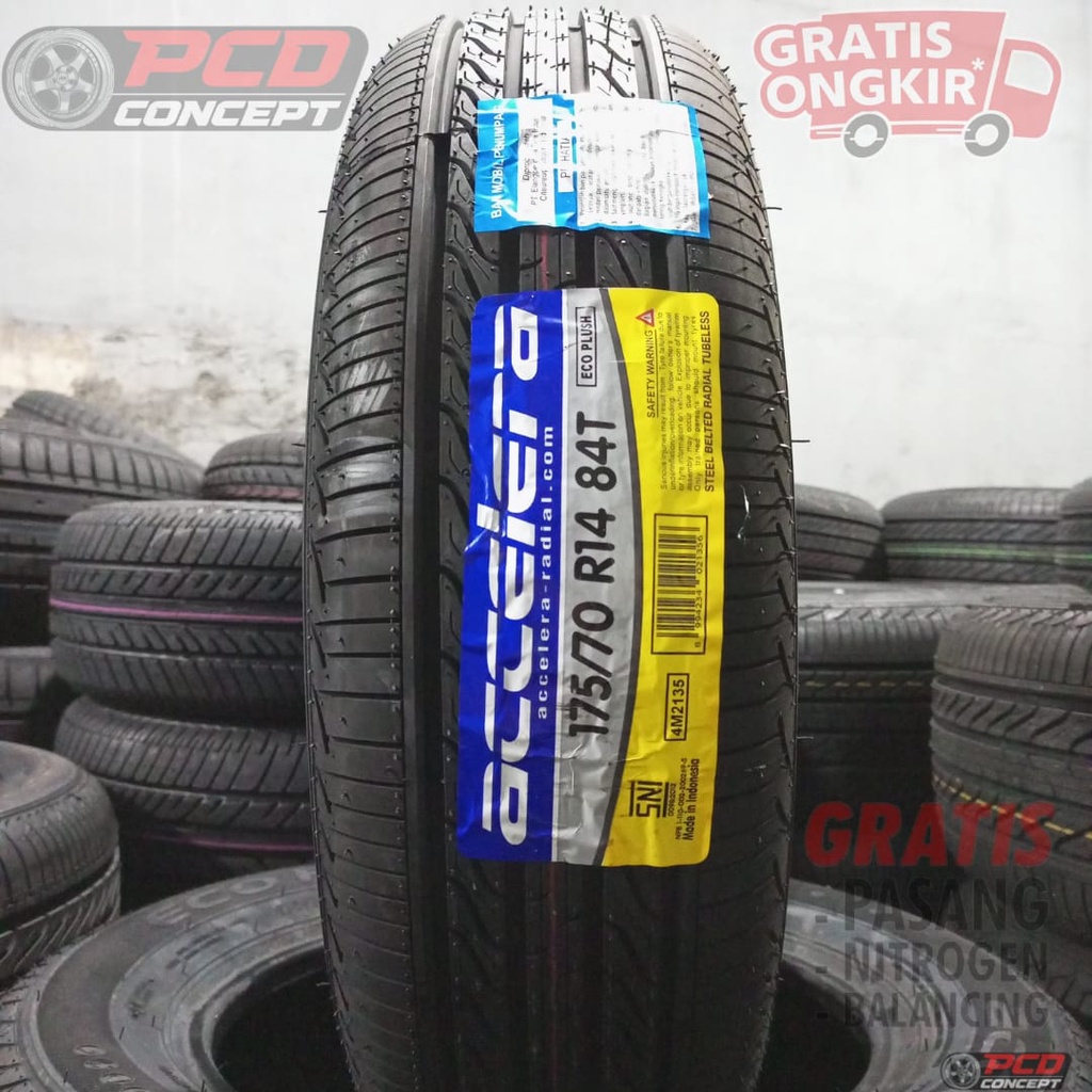 BAN MOBIL R14 MURAH UKURAN 175/70 R14 ACCELERA ECOPLUSH BUKAN BRIDGESTONE