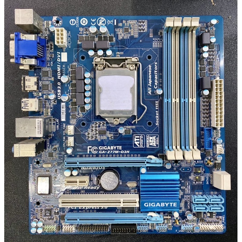 Motherboard Intel Gigabyte GA-Z77M-D3H LGA1155 DDR3 HDMI Second
