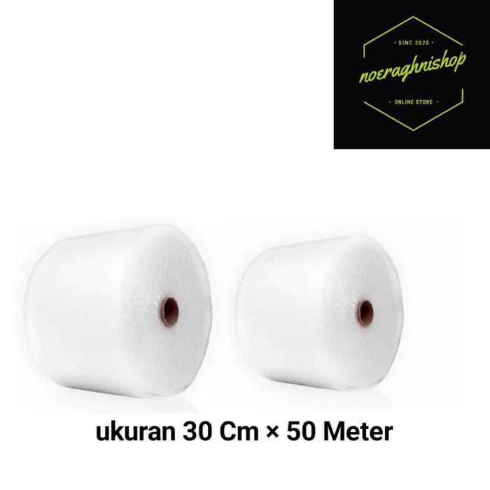 

PROMO - Buble Wrap 30 Cm × 50 Meter Plastik Buble packing Warna-Putih