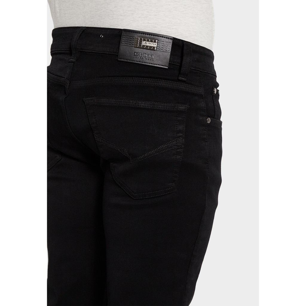 JBBoss Celana Panjang Jeans Saten Denim Stretch Regular Fit (Black) / Ramayana Jatinegara