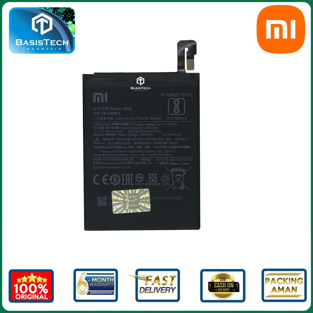 BATERAI XIAOMI REDMI NOTE 6 PRO - BN48 - ORI