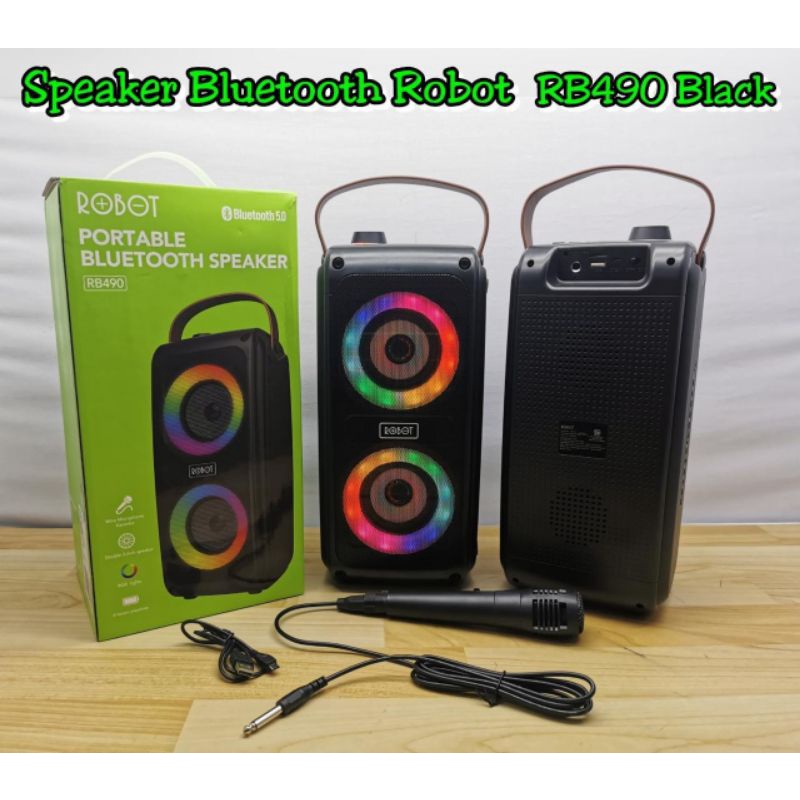 Speaker karaoke bluetooth free mic-speaker bluetooth robot RB490