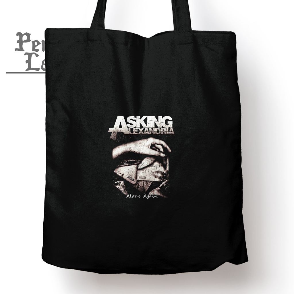 ASKING ALEXANDRIA Totebag Band Musik Tas Sekolah Kuliah Jinjing Pria Wanita Kekinian