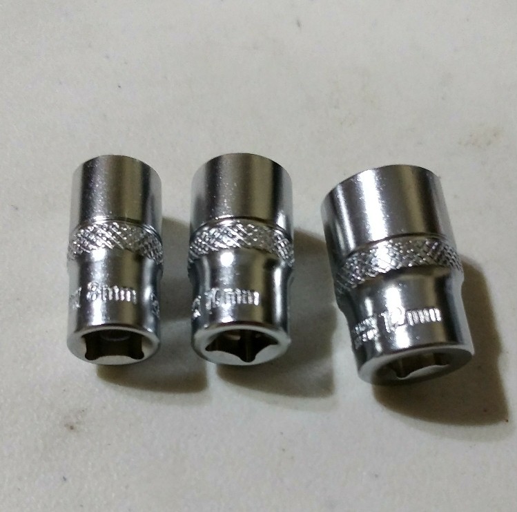 Spero 1/4 Inch Socket 10mm 6pt - Kunci Shock