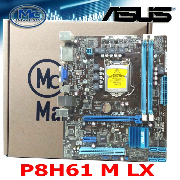 MOBO Mainboard H61 ddr3 socket 1155 Merk ASUS