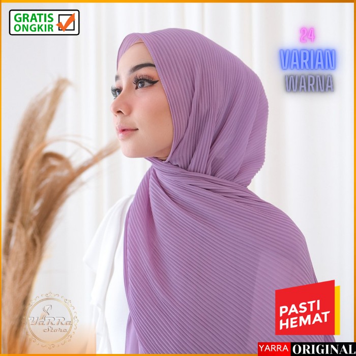 PASHMINA HIJAB PLISKET CHIFFON LURUS PASMINA JILBAB MALAYSIA KERUDUNG TURKI PREMIUM