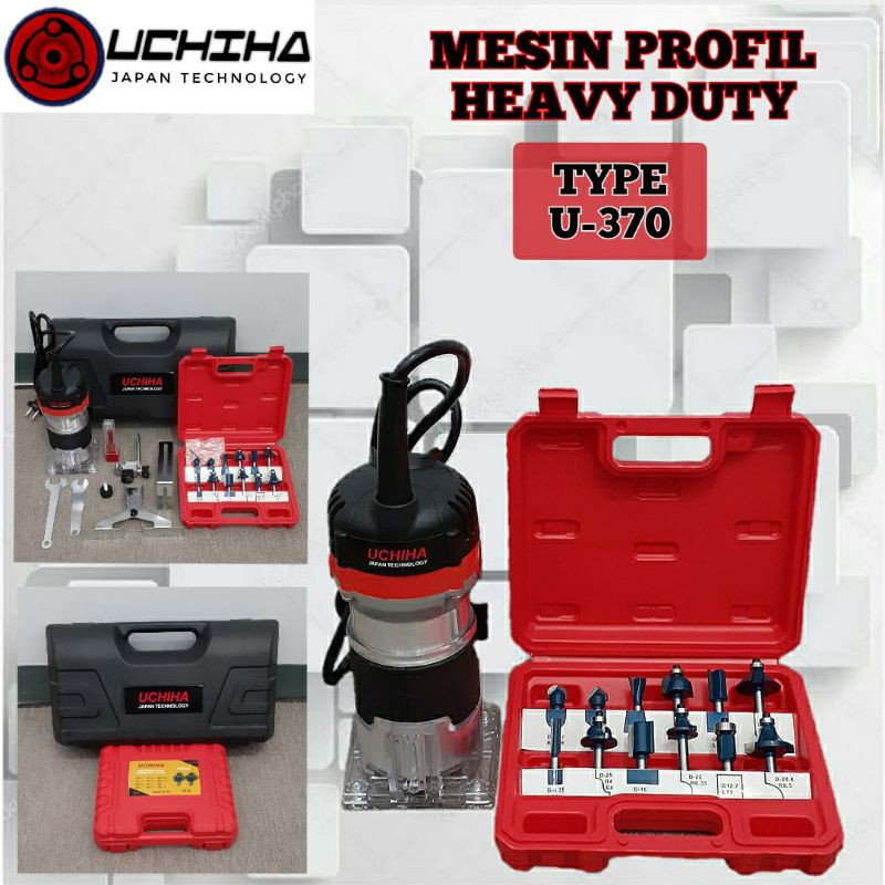 Mesin Profil Router Trimmer komplit Kayu ukir 6mm uchiha trimer