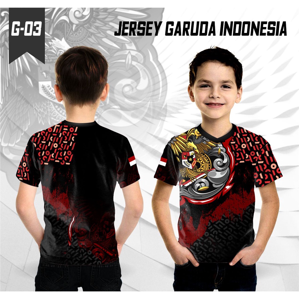 Jersey indonesia anak baju kaos garuda pancasila