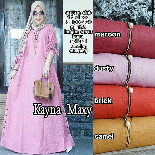 DRESS MUSLIM, baju wanita, baju gamis, dress, gamis, Baju gamis, fashion wanita, Kayna Maxy