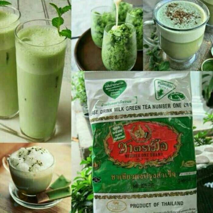 

B06 Teh Hijau Thailand Merk Number One 200 Gr Asli Gg054S