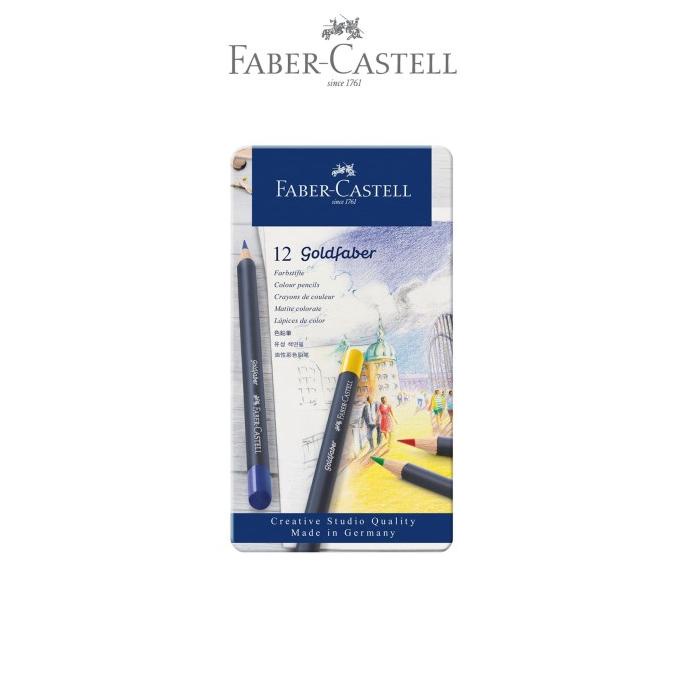 

Faber-Castell Creative Studio Gold Fabber Pencil Aqua Tin of 12
