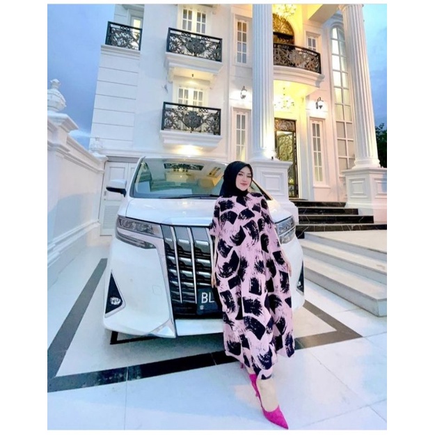 SHELLASAUKIA DASTER KAFTAN ABSTRAK ORIGINAL BAHAN RAYON ALLSIZE