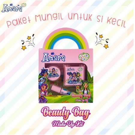 Amara Beauty Kit Bag Mini Amara Kid Amara Kids Amara Makeup Anak Amara Make Up Anak
