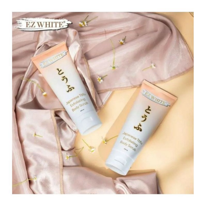 EZ White Japanese Tofu Exfoliating Body Scrub 200ML