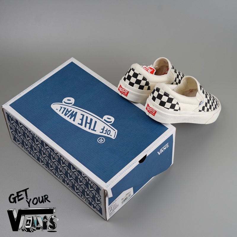 Vans Slip On Checkerboard Vault OG Original 100% Bnib