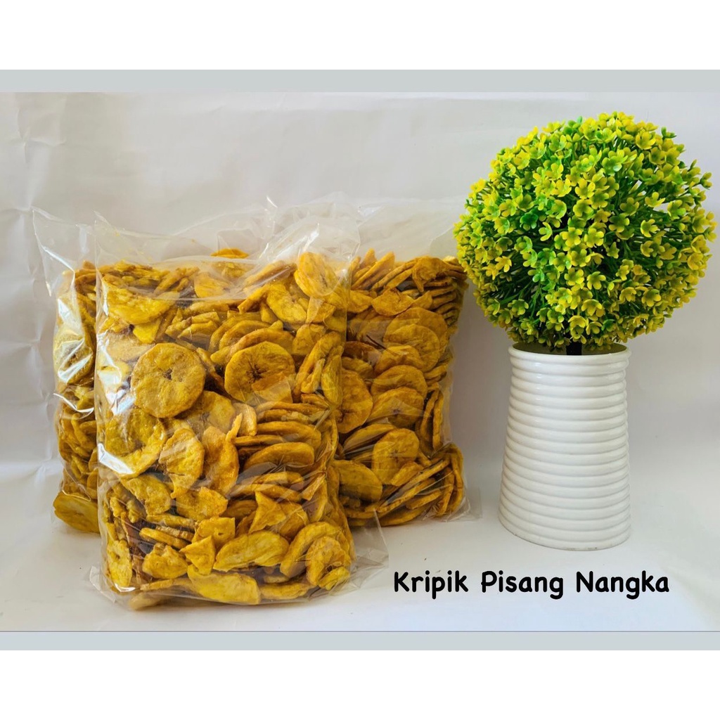 Jual Kripik Pisang Nangka 500 Gram Kripik Pisang Koin Kripik Pisang