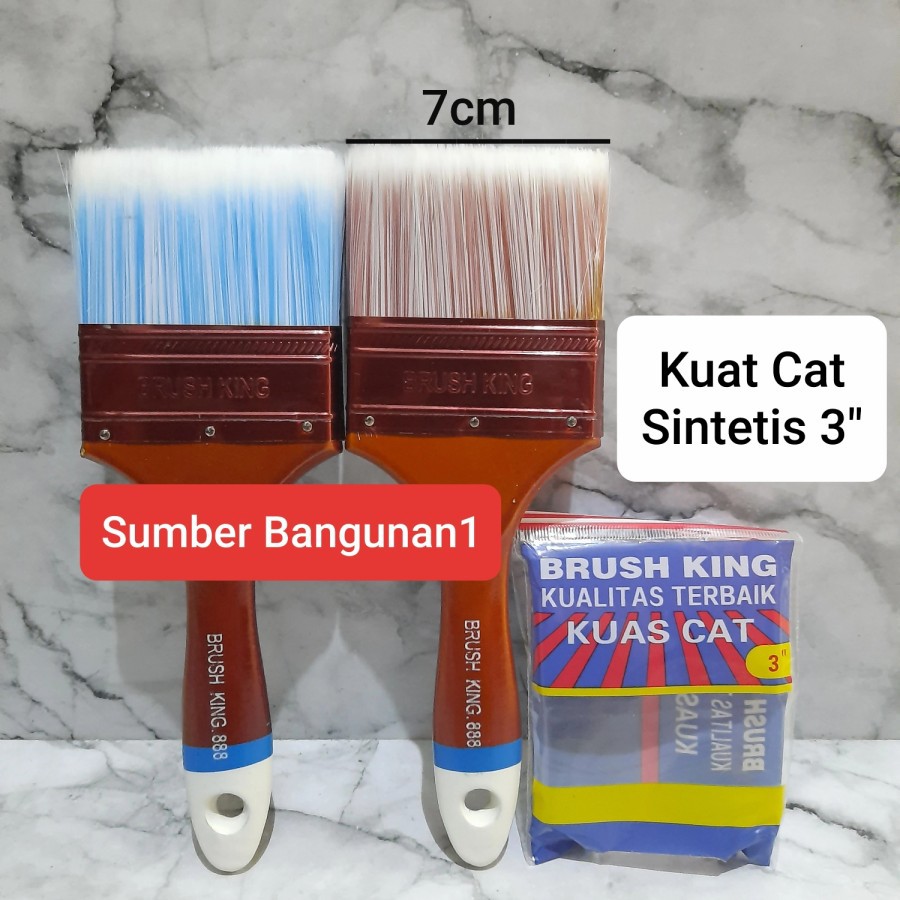 

kuas sintetis 3" | Kuas halus 3 inc | Kuas Cat