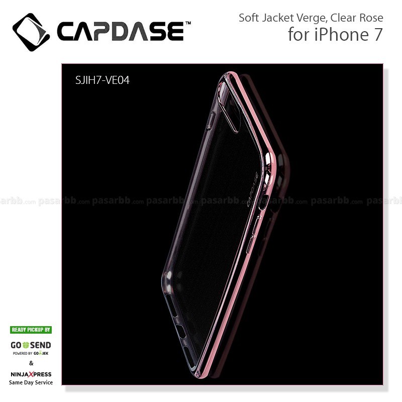 Capdase Original Soft Jacket Verge Clear Cover Casing for iPhone 7